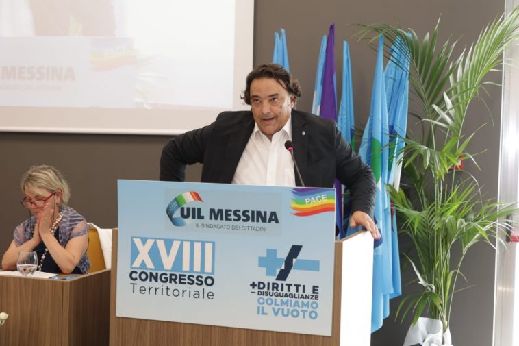 XVIII CONGRESSO UIL MESSINA, IVAN TRIPODI RIELETTO ALL’UNANIMITA’ SEGRETARIO GENERALE