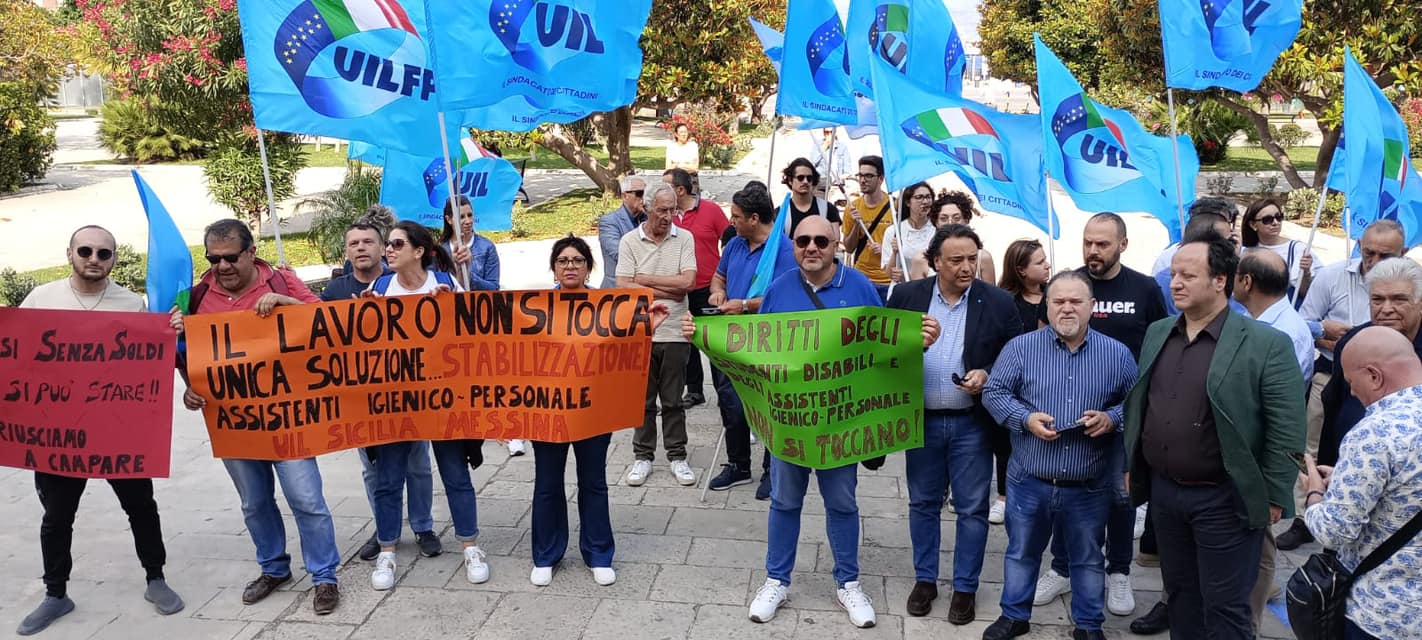 SIT-IN A PALAZZO ZANCA, IL SINDACO DI MESSINA DIA RISPOSTE CONCRETE AI LAVORATORI DELLA COOP. ALDIA