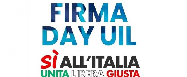 NO ALL’AUTONOMIA DIFFERENZIATA: MERCOLEDI’ 11 SETTEMBRE A MESSINA IL “FIRMA DAY UIL”